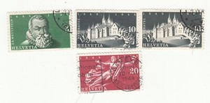 Switzerland 1948. 100 Anniversary of Swiss Federation. 300 years of Independence