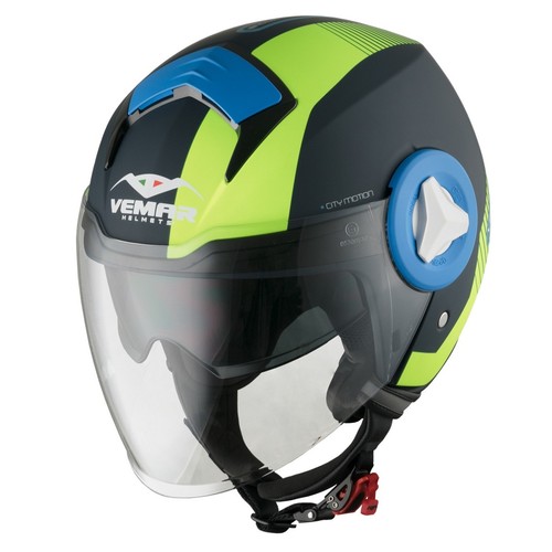 CASCO VEMAR BREEZE JY21 MATT RADAR GREEN DOPPIA VISIERA | eBay