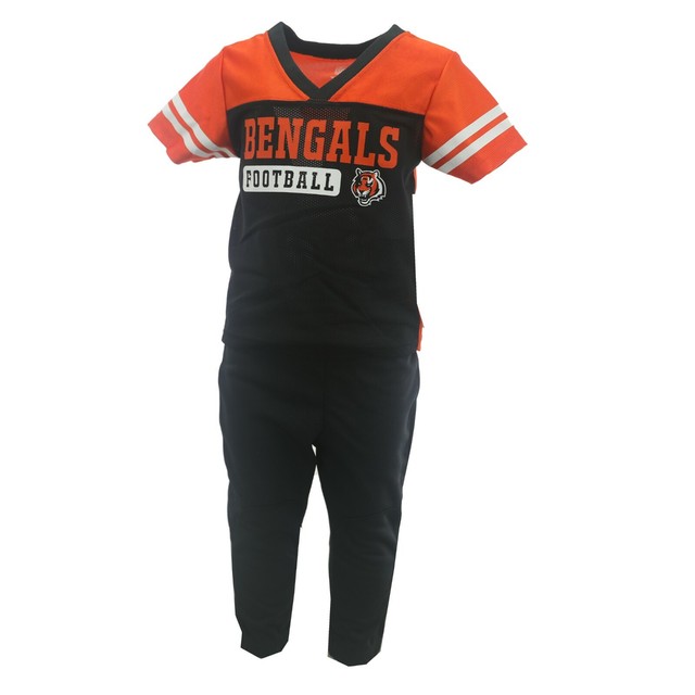 Cincinnati Bengals NFL Toddler 2 Piece Athletic Shirt & Pants Combo Set