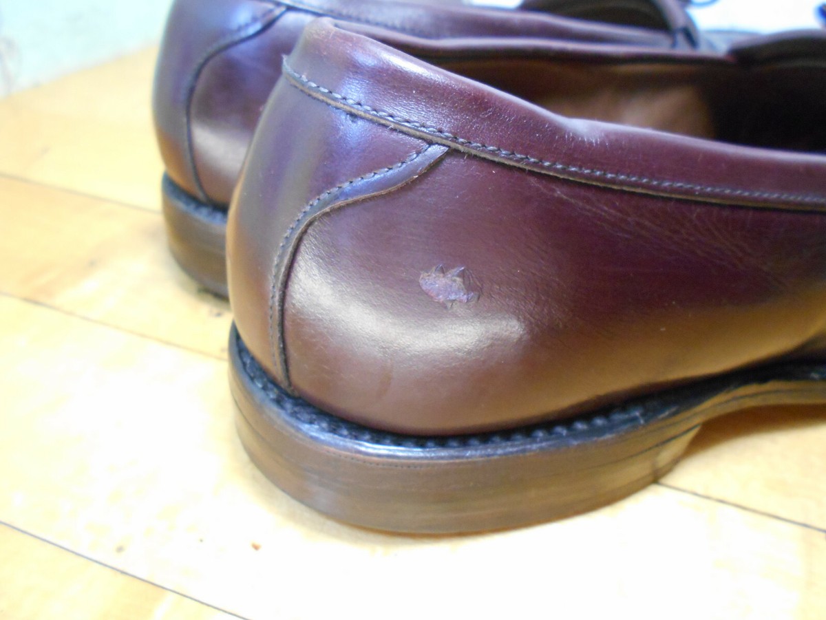 Allen Edmonds Chelsea Brown Leather Kiltie Tassel Loafers 