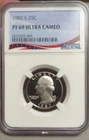 PF69 UCam 1982-S Washington Quarter NGC Brown Label