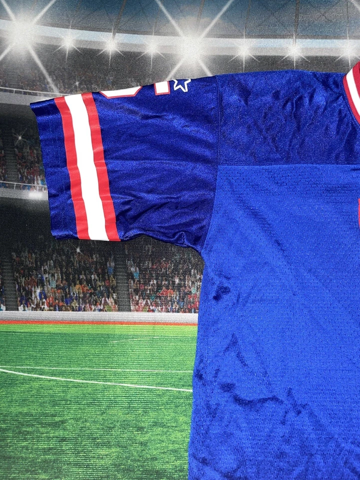 Camiseta deportiva de los New York Giants Kerry Collins #5 Starter talla 46/mediana usada azul Foto 4 de 4