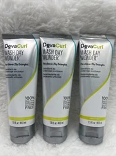 3 Pc - Deva Curl Wash Day Wonder Pre-Cleanse Slip Detangler 1.5 fl.oz Each - New