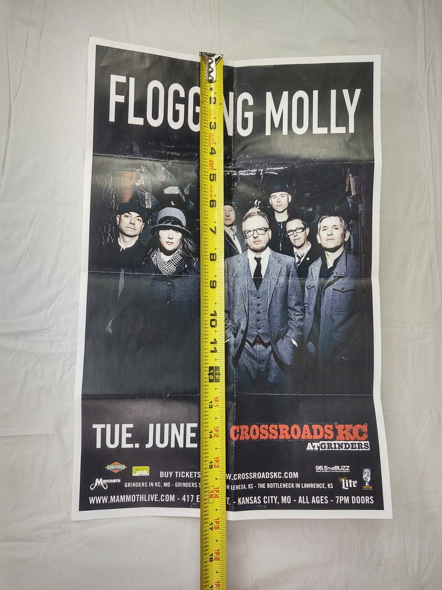 Flogging Molly Color Concert Flyer Poster 11x17 Band Photo