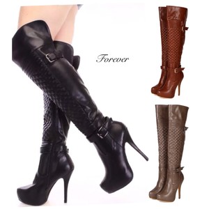 stiletto over the knee high heel boots