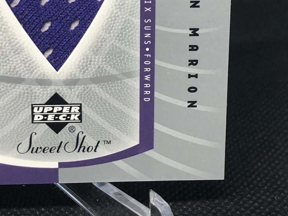 2002-03 Upper Deck Sweet Shot Shawn Marion Sweet Swatches Jersey 1 Color Phoenix - Image 4 of 4