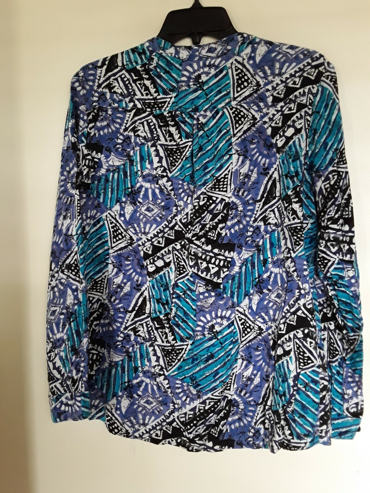 Notations V Neck Pull Over Multi Print Rayon Top … - image 3