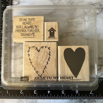 Stampin' Up! Dear To My Heart 4 Piece Stamp Service Bold Friend Phrase