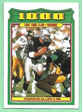 1988 Topps Football 1000 Yard Club ~ Marcus Allen #27 Raiders👍