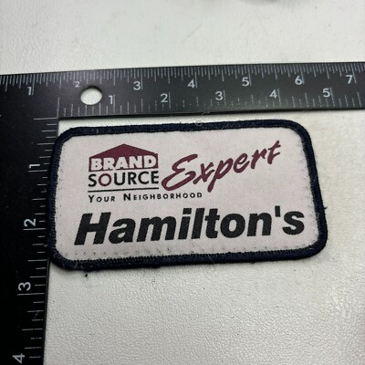 Used / Recycled BRAND SOURCE EXPERT HAMILTONS Patch (Company Business) 99H5