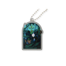 Signal's Labyrinth Travel Tag Two- The Swamp Trackable Aluminum Pendant Number