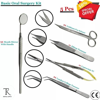 Dental Chirurgisches Basis Oralchirurgie Kit Manipulation empfindlicher Gewebe Instrumente
