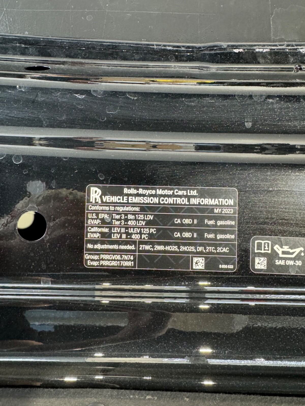 2019-2023 ROLLS ROYCE CULLINAN HOOD