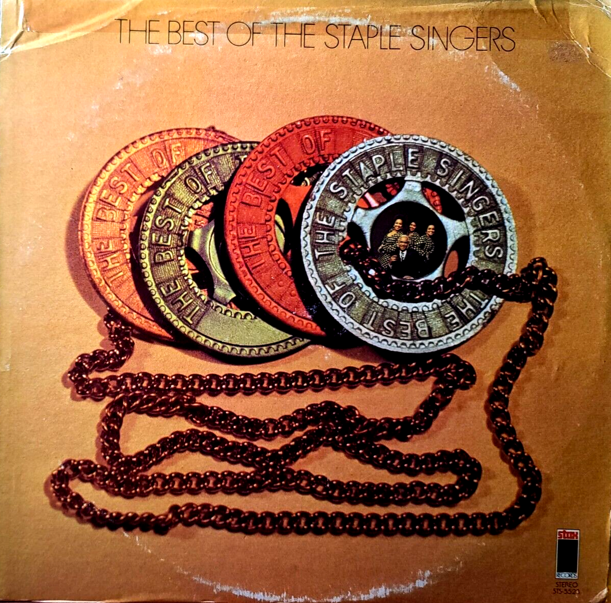 THE BEST OF THE STAPLE SINGERS LP STAX STS-5523 (VINYL NM / JACKET