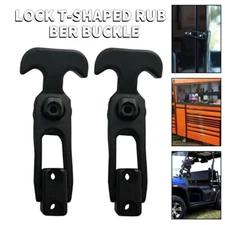 2 PCS Rubber Flexible T-Handle Hasp Draw Latch for Tool Box Cooler Golf D