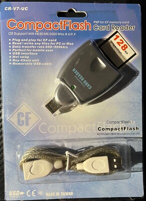 FACTORY SEALED!  CP Technologies Compact CR-V7-UC    Flash Card Reader - NEW!
