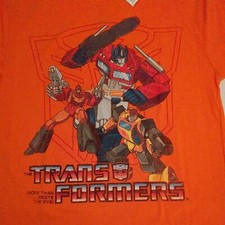 New 2012 Kids Transformers Universe Voltron Orange T-SHIRT size kids large Rare