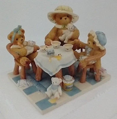 Cherished Teddies 786578 Mimi, Darcie and Misty Three Girls Having Tea Figurine