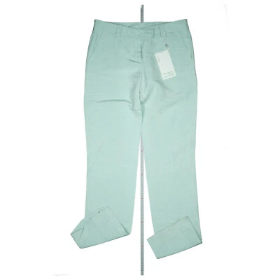 M MISSONI Damen Chino Stoff Hose slim straight comfort Gr.44 W30 L34 Mint Neu - Bild 1 von 4