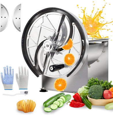 Commercial Manual Vegetable Fruit Slicer - 0.2-13Mm Adjustable Thickness, Stainl
