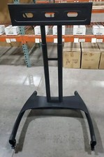 Very heavy Black Metal Floor V-wave Red Light Stand In Great Cond. On Wheels.