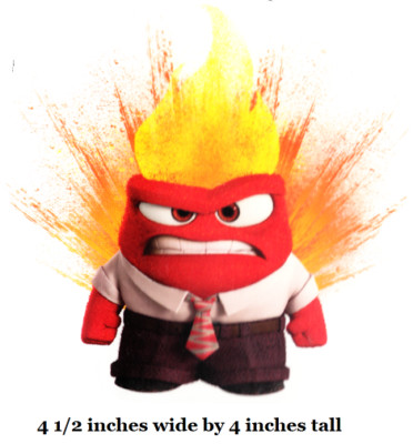 Anger Decal Wall Decal Inside Out Sticker Disney Movie Peel and Stick Vinyl Art