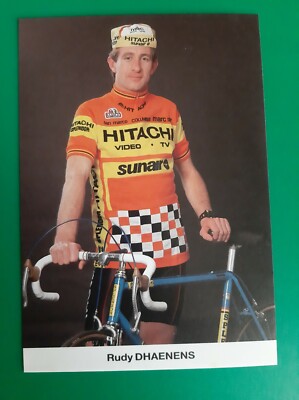 CYCLING cycling card RUDY DHAENENS team HITACHI SUNAIR SPLENDOR 1985 