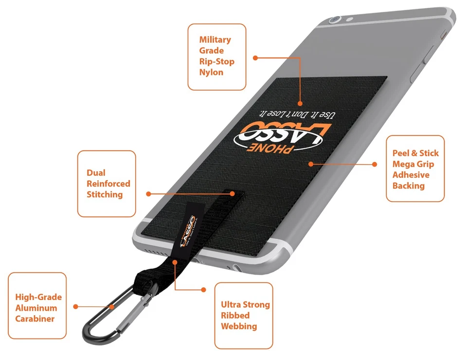 Clip Soporte Cordón Correa Smartphone Nuevo Multicolor Con Clip Desmontable Foto 3 de 4