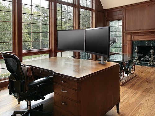 K&V Concerto x Horizon Ergonomic Double Arm Monitor Stand - Picture 3 of 5