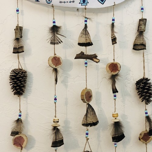 Hanging Feather Wall Art Native American Inspired. J. Turner Signed #2/2025 - 第 3/20 張圖片