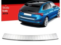 HeckstoßStangenschutz FüR Skoda Scala Ladekantenschutz Edelstahl Chrom Ab 2019
