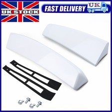 FOR VW CADDY & MAXI 2005-18 SPORTLINE REAR TWIN BARN DOOR ROOF SPOILER LIP WHITE