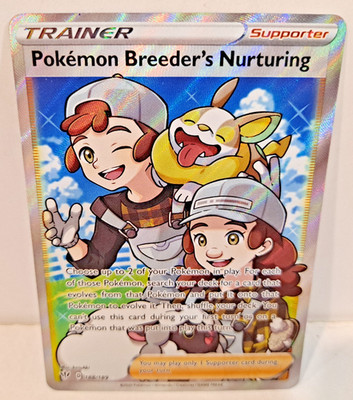 Pokemon Trainer Pokemon Breeder's Nurturing 188/189 Holo NM Card TCG