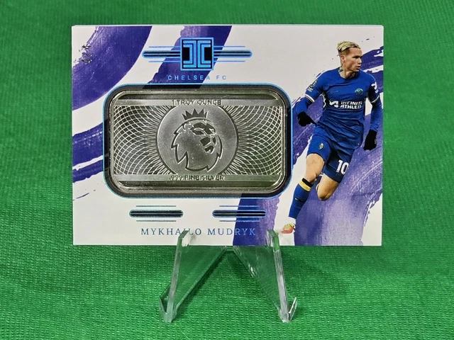 🔥 Mykhailo Mudryk /4 🔥 2023-24 Panini Impeccable Premier League Silver Logo