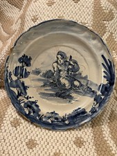 Antico Piatto Ceramica  Savona XXVII Secolo - Marchio Bilancia levantino 24 Cm