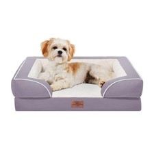 Orthopedic Dog Bed for Medium Dogs 28x19 Inch, Waterproof Supportive Egg Crat...