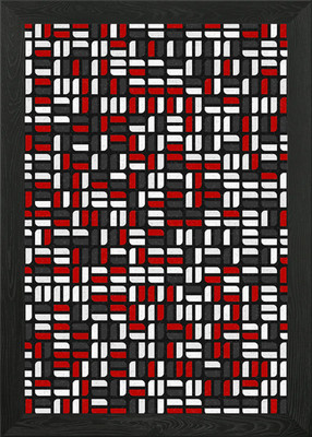 Geometrisches Muster NZ gerahmtes Wandbild Poster Leinwanddruck Bild