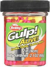 Berkley Gulp Alive Baby Sardine 2in Soft Bait Saltwater Fishing