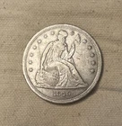 1840 Liberty Seated Dollar - VF Details, Scratch