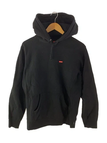 Supreme Felpa con Cappuccio 22SS Smaltata Small Box Felpa con Cappuccio S Cotone Nero Usata