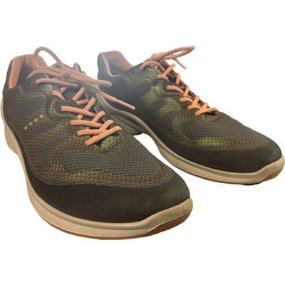 ECCO Womens BIOM Fjuel Tie Sneakers Dark Shadow Gray Peach EU 42 / US 11