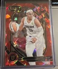 2025 Panini Select WNBA Allisha Gray #236 Courtside Red Ice Prizm Dream 117/299