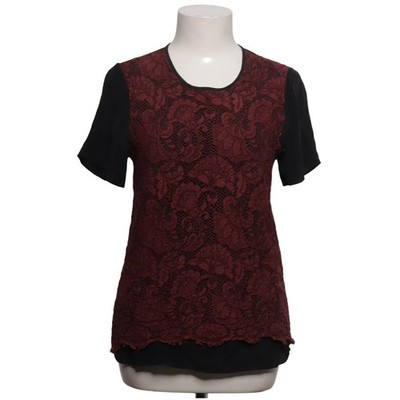 Jason Wu, Top, Größe: S, Schwarz/Rot, Baumwolle/Polyamid/Viskose, Sonstiges #fEl