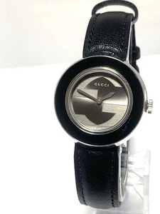 Gucci Lunette Change 129,5 Analogique Quartz Femme En Bon État ! Batterie et courroie N