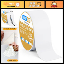 4" x 50' RV Roof Repair Tape - White Sealant for Camper, Trailer, Boat, UV-Resis