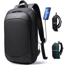 Business Backpack for Men 17 Inch,Slim Expandable Waterproof Travel Laptop ...