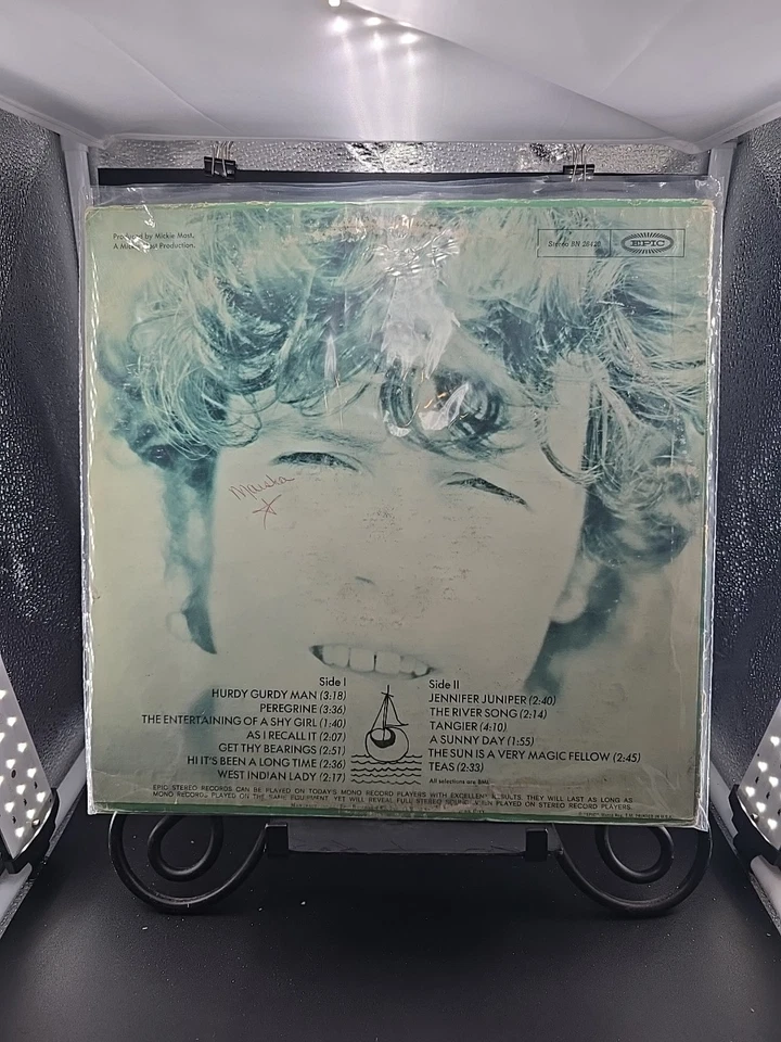 DONOVAN Hurdy Gurdy Man 1968 BN26420 LP FIRST Terre Haute Press  VG/G+ - Image 2 of 4