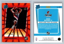 2021-22 Donruss #245 Greg Brown III Holo Orange Laser