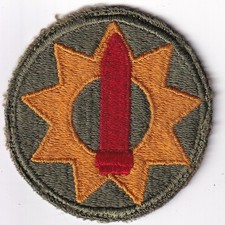 9th Coast Artillery District (CA) patch unissued US Army real WWII make