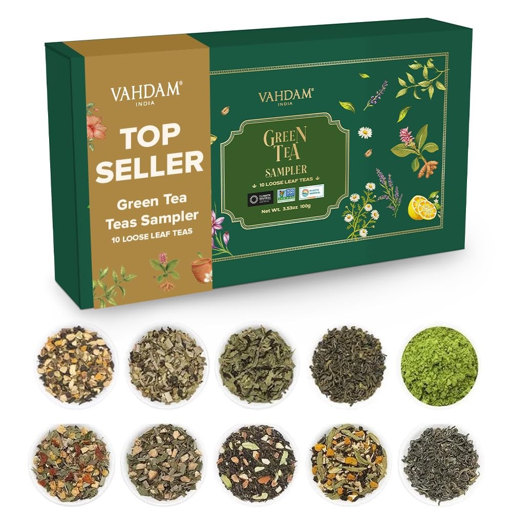 Loose Leaf Tea Gift Set (10 Flavors) | Loose Leaf Green Te..